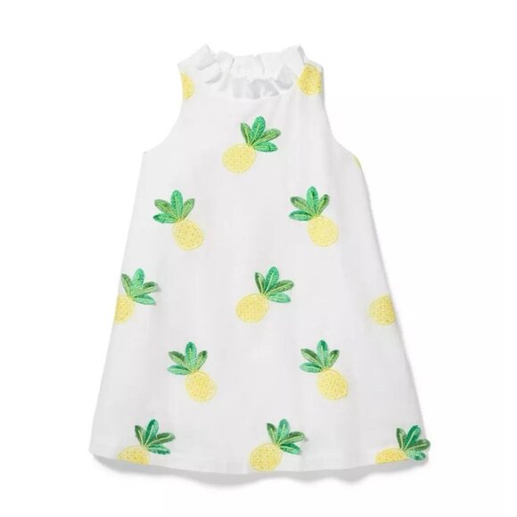 Janie and Jack Other - Janie and Jack Embroidered Pineapple Dress White Size 4